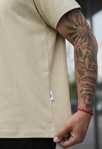 Фото - Бежево-оливкова футболка Staff pi beige olive - Men box