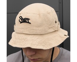 Фото - Бежевая панама с логотипом Staff beige - Men box