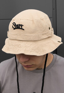 Фото - Бежевая панама с логотипом Staff beige - Men box