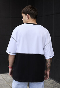 Фото - Чорно-біла футболка Staff bli black & white oversize - Men box