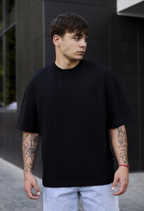 Фото - Чорна оверсайз футболка Staff faded culture oversize - Men box