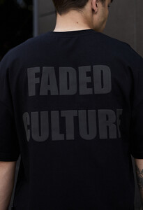 Фото - Чорна оверсайз футболка Staff faded culture oversize - Men box