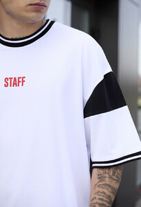Фото - Оверсайз футболка з червоним лого Staff de oversize - Men box