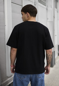 Фото - Молодіжна чорна футболка Staff nirv oversize - Men box