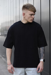 Фото - Футболка з червоними квітами Staff red flowers oversize - Men box