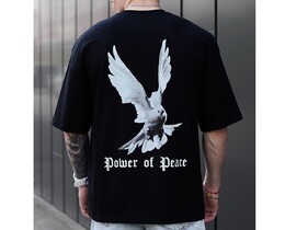 Фото - Бавовняна оверсайз футболка Staff power of peace oversize - Men box