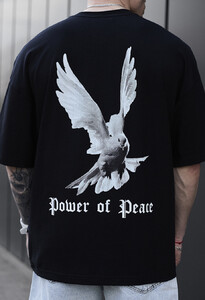 Фото - Бавовняна оверсайз футболка Staff power of peace oversize - Men box