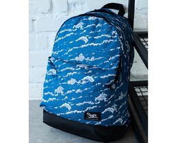 Фото - Синий рюкзак с принтом волн Staff 18L wave - Men box