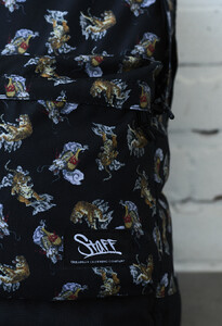 Фото - Черный рюкзак с животным принтом Staff 18L tiger & drago - Men box