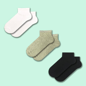 Фото - Набір коротких шкарпеток SOX (3 пари: білі + сірі + чорні) - Men box