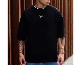 Фото - Чорна футболка з логотипом Staff black logo oversize - Men box