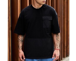Фото - Чорна оверсайз футболка Staff ld pocket oversize - Men box