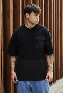 Фото - Черная оверсайз футболка Staff ld pocket oversize - Men box
