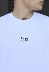 Фото - Біла оверсайз футболка Staff white logo oversize - Men box