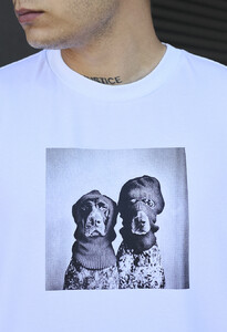 Фото - Футболка с животным принтом Staff dogs oversize - Men box