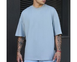 Фото - Світло-сіра футболка Staff light gray basic oversize - Men box
