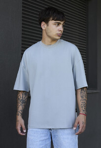 Фото - Світло-сіра футболка Staff light gray basic oversize - Men box