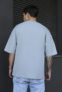 Фото - Світло-сіра футболка Staff light gray basic oversize - Men box