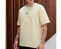 Фото - Світло-оливкова футболка Staff light olive logo oversize - Men box