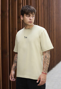 Фото - Світло-оливкова футболка Staff light olive logo oversize - Men box