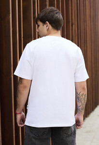 Фото - Біла футболка з чорним лого Staff logo white - Men box