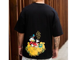 Фото - Футболка з мультяшним принтом Staff rich duck oversize - Men box