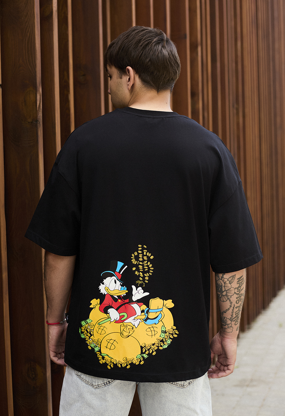Купить футболку с мультяшным принтом Staff rich duck oversize в Киеве ...