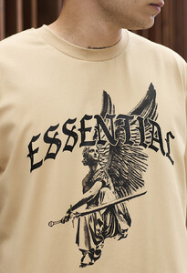 Фото - Бежева футболка з принтом Staff essential oversize - Men box