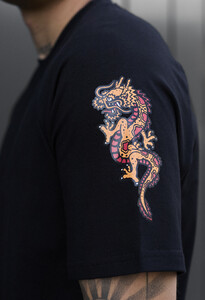 Фото - Футболка із принтом дракона Staff logo & dragon - Men box