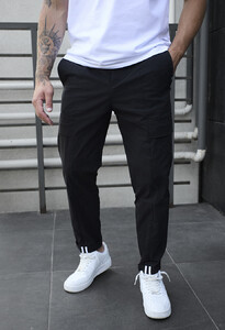 Фото - Черные штаны карго Staff cargo pel black - Men box