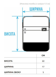 Фото - Двоколірна барсетка Staff blue & black - Men box
