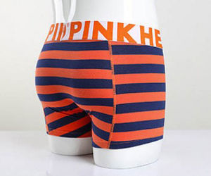 Фото - Модні смугасті чоловічі труси Pink Hero - Men box
