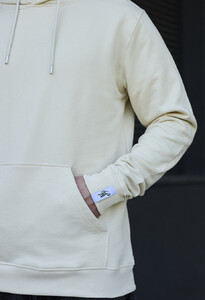 Фото - Однотонне худі молочного кольору Staff milk basic - Men box
