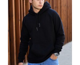 Фото - Брендоване унісекс худі Staff black logo reglan - Men box