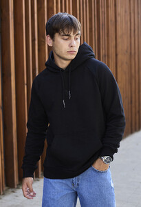 Фото - Брендированное унисекс худи Staff black logo reglan - Men box