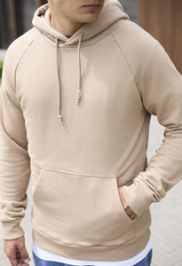 Фото - Однотонне бежеве худі Staff beige reglan - Men box