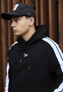 Фото - Чорне худі з лампасами Staff lampas & logo - Men box