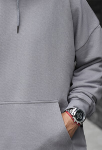 Фото - Сіре оверсайз худі Staff gray oversize - Men box