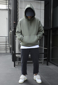 Фото - Худі у кольорі хакі Staff khaki oversize - Men box