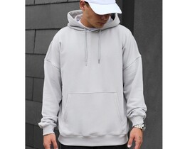 Фото - Світло-сіре оверсайз худі Staff light gray oversize - Men box