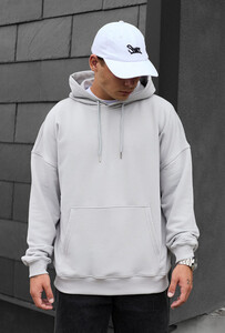 Фото - Світло-сіре оверсайз худі Staff light gray oversize - Men box