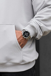 Фото - Світло-сіре оверсайз худі Staff light gray oversize - Men box