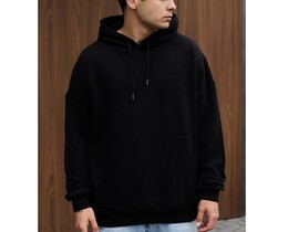Фото - Базове оверсайз худі Staff black oversize - Men box