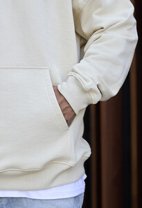 Фото - Худі молочного кольору Staff milk oversize - Men box
