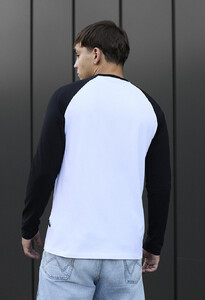 Фото - Повседневный лонгслив Staff logo white & black - Men box