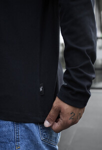 Фото - Однотонний чорний лонгслів Staff black basic - Men box