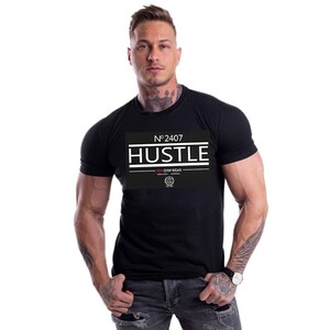 Фото - Мужская футболка для зала Sport Line черного цвета - Men box