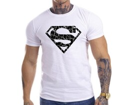 Фото - Чоловіча біла футболка Sport Line зі знаком Superman - Men box
