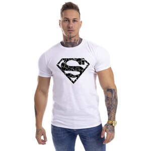 Фото - Чоловіча біла футболка Sport Line зі знаком Superman - Men box