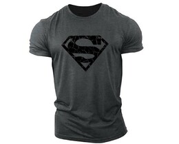 Фото - Футболка темно-сірого кольору Sport Line з лого Superman - Men box